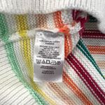 Loft 🆕 Striped Button Sweater Tank in Knit Rainbow Stripe Photo 7