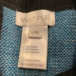 Multiples oversized boxy cowl neck poncho sweater L/XL Photo 5