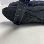 Merona  Women’s Wedge Heels Size 7.5 Black Faux Suede‎ Photo 7