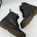 Dr. Martens 1460 Smooth Leather Boots Womens Size 8 Black Lace Up Photo 4