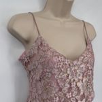 Heartloom  Mini Homecoming Dress Womens XS Pink Lace Coquette Fairy Sparkle NEW Photo 3