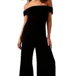 Free People NWT FP Beach Kenna One Piece in Black Off-Shoulder Wide Jumpsuit XS Photo 5