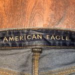 American Eagle Stretch Distressed High Rise Denim Blue Jean Shorts Women’s Sz 2 Photo 2