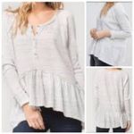 Free People  we the free small waffle‎ knit top Photo 1