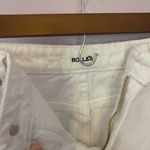 Rolla's  White Ripped Denim Shorts Photo 2