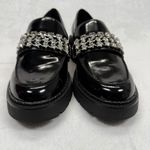 GB Gianni Bini  Loafers Platform Lug Sole Rhinestone Embellished Black Shoes 7.5M Photo 1