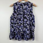 Kate Spade Floral Camisole‎ Womens M Lavender Hydrangea 100% Silk Ruffle Fairy Purple Size M Photo 5
