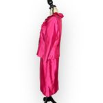 Tahari ASL Luxe 2 Piece Set Women's 8 Pink Taffeta Pencil Skirt Blazer Jacket Photo 1
