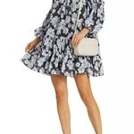 En Saison Teagan Babydoll Mini Dress in Black Multi Photo 1