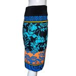 Plenty by Tracy Reese Skirt Womens 4 Black Blue Floral‎ Flowers Pencil Bloomcore Photo 1