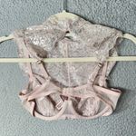 Victoria's Secret  Bra Women 32C Pink Dream Angel High Neck Lace Unlined Demi NEW Photo 1