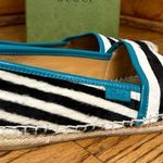 Gucci | Lilibeth Pony-Style Calfskin Espadrille Shoes Size 37.5 Photo 2