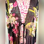 Victoria's Secret Vintage Victoria’s Secret Sheer Mesh Floral Duster Robe Kimono XS/S Y2K 2002 USA Photo 3