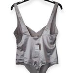 Free People  Casino Dusk To Dawn Stretch Satin Bodysuit  Photo 4