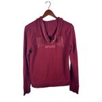 Victoria's Secret Sport Women's Zip-Up Hoodie Burgundy Size XS Photo 4