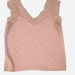 Baby Pink Swiss Dot Lace Trim V Photo 2