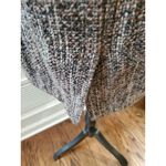 Michael Kors Michael  Fringe Trim Tweed Dress 6 Sheath Sleeveless Zip Wool Blend Photo 5