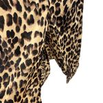 Hayden  Los Angeles leopard print maxi slip dress front slits silky lightweight S Photo 2