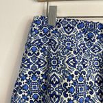 Lands' End  Tummy Control Swim Skirt Skirted Bottoms Blue Sea Majolica Tile 12 Photo 1