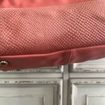 Isaac Mizrahi  Live  Coral Peach Leather‎ Large Purse Photo 3
