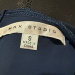 Max Studio  Dark Blue Dress with Lace Accent Photo 2