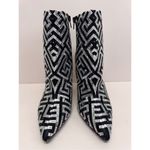 INC International Concepts Boots 8.5 Black Silver Embellished Gold Heel Booties Photo 4