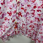 Woman Within NEW  Floral Button Down Shirt Size 18/20 Multicolor Hanky Hem Flowy Photo 1