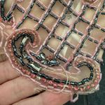 Sherri Hill Cropped Halter Top Embroidered Beaded Pink Grey Prom Bollywood Sz 8 Photo 9