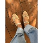 Loeffler Randall  Leonie Crystal Mesh Ballet Flats in Caramel Size US 10 Photo 1
