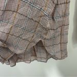 Free People  Break My Stride Buttondown Shirt in Sugar Red Combo Size Medium Photo 5