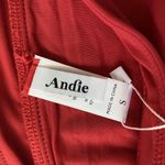 ANDIE Swim The Banded Cheeky Bikini Bottom Stretch Cherry Red Size S Small NWT Photo 6