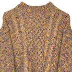 Harper Heritage Colorful Speckled Cable knit Boxy Chunky Sweater Photo 1
