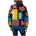 Women's Cardigan Fun Graphic Print Sweater Jacket Knit Coat Oversized Size XL Photo 4