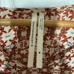Anthropologie  Red and White Floral Blouse Photo 1