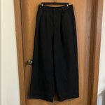 Madewell  Women’s Black Harlow Wide-Leg Pants NEW Size 8 Photo 2