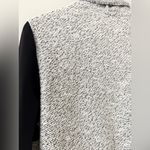 BNCI Long Sleeve Open Front Drape Cardigan in Cotton Blend Knit Black & White M Size M Photo 3