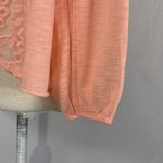 American Eagle Long Sleeve Peach Crop Boho Peasant Top Size Medium Photo 5