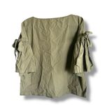 Lou & grey  Green Bell‎ Sleeve Blouse with Tie Front NEW Small Women's Photo 5