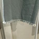 Lysse  Powder Blue‎ Stretch Twill Crop Pants with Distressed Hem size Medium Photo 2