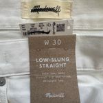 Madewell Jeans Low-Slung Straight Leg Slouchy Button Fly Tile White 30 NWT New Photo 9
