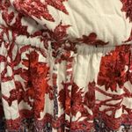 Free People  Mini Dress Sz MED Modern Nomad Off-Shoulder Floral Boho Bell Sleeve Photo 3