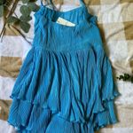 Lane 201  Blue Satin Romper Photo 5