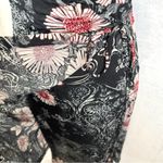 Avalanche Vintage  black floral true wrap midi dress size 3 Photo 2