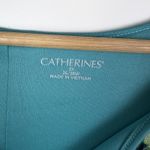 Catherines  Floral Pleated Tunic Top Size 3X Boho Resort Stretch Flowy Feminine Photo 4