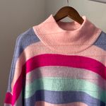 Crown & Ivy NWT  Cabana Striped Mock Neck Tunic Sweater Photo 2