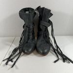 Free People Size 39 US 9 Seven Wonders Leather Ankle Boots Women’s Gray Buttery Photo 5