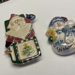 Lot Of 2 Ceramic Brooch Pins 1 TSC 2002 Vintage Photo 2