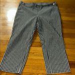 Rafaella  Black and White Checkered Capris Photo 0