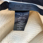 Rag and Bone  Neutral Straw Hat with Cotton Brim Photo 3