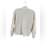 Madewell  White Quilted Sweatshirt XXS Photo 3